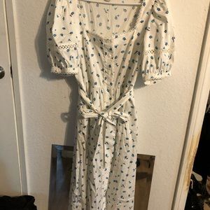 Kate Spade Garden Ditsy Floral Midi Dress